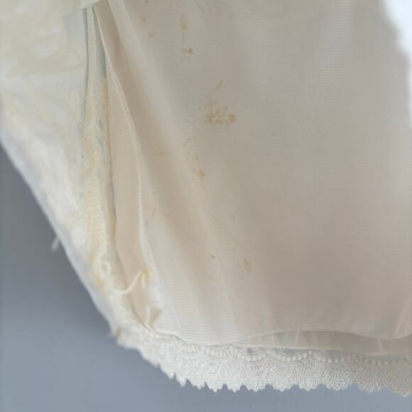 Vintage Talbots Petite Lightweight Stretch Nylon Mesh Tank Top Lace Lined Size P - Picture 8 of 10